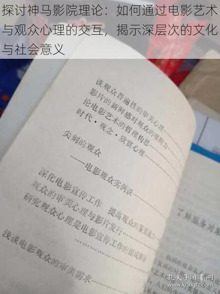 探讨神马影院理论：如何通过电影艺术与观众心理的交互，揭示深层次的文化与社会意义