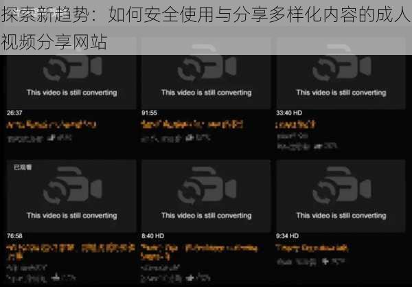 探索新趋势:如何安全使用与分享多样化内容的成人视频分享网站