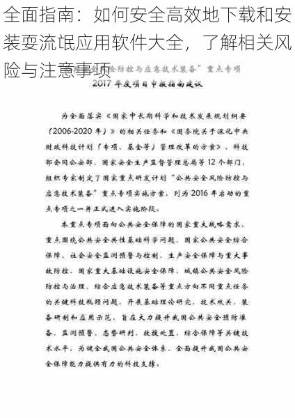 全面指南：如何安全高效地下载和安装耍流氓应用软件大全，了解相关风险与注意事项