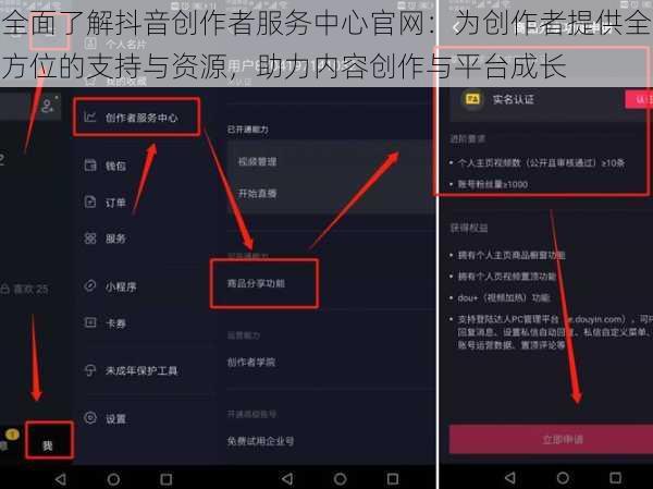 全面了解抖音创作者服务中心官网：为创作者提供全方位的支持与资源，助力内容创作与平台成长