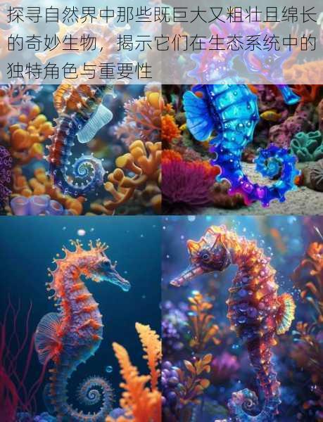 探寻自然界中那些既巨大又粗壮且绵长的奇妙生物，揭示它们在生态系统中的独特角色与重要性