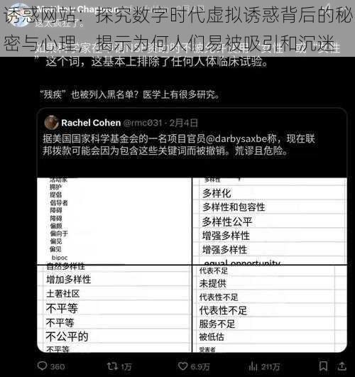 诱惑网站：探究数字时代虚拟诱惑背后的秘密与心理，揭示为何人们易被吸引和沉迷