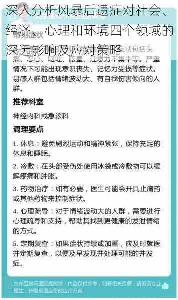 深入分析风暴后遗症对社会、经济、心理和环境四个领域的深远影响及应对策略