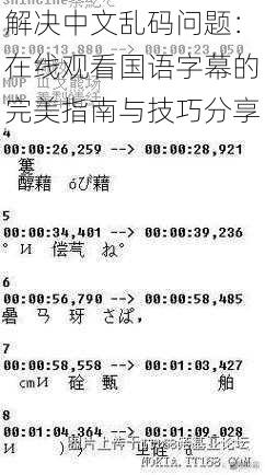 解决中文乱码问题：在线观看国语字幕的完美指南与技巧分享