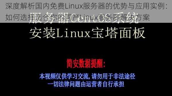 深度解析国内免费Linux服务器的优势与应用实例：如何选择适合你的国产Linux服务器解决方案