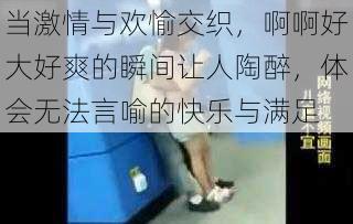 当激情与欢愉交织，啊啊好大好爽的瞬间让人陶醉，体会无法言喻的快乐与满足