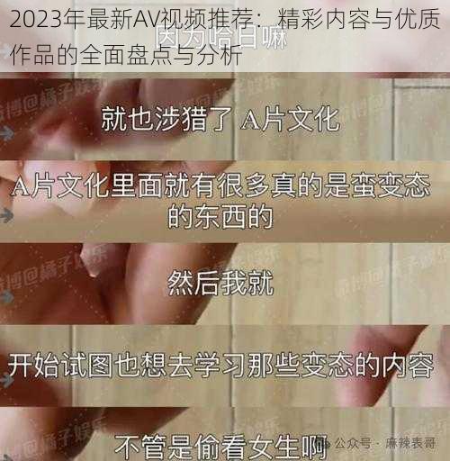 2023年最新AV视频推荐：精彩内容与优质作品的全面盘点与分析