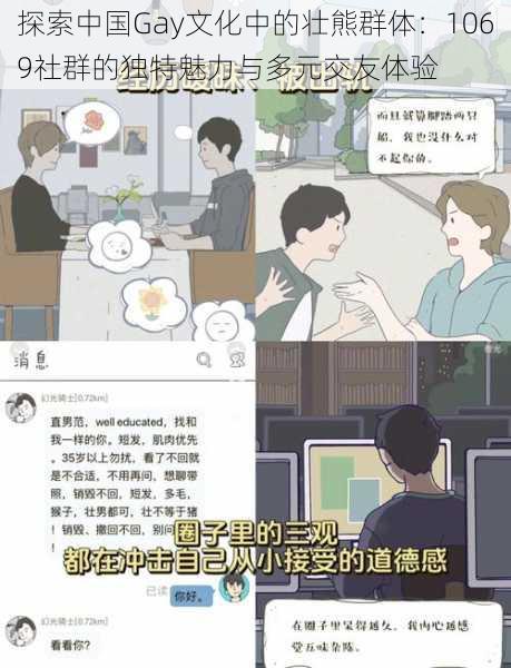 探索中国Gay文化中的壮熊群体：1069社群的独特魅力与多元交友体验