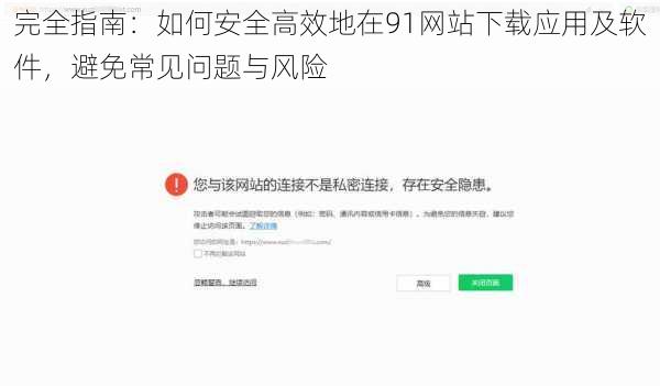 完全指南：如何安全高效地在91网站下载应用及软件，避免常见问题与风险