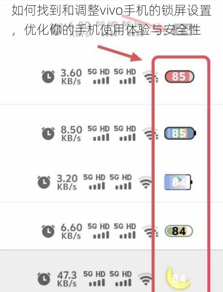 如何找到和调整vivo手机的锁屏设置，优化你的手机使用体验与安全性