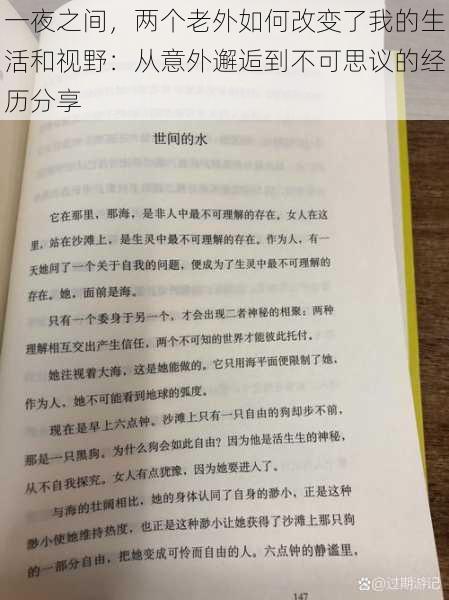 一夜之间，两个老外如何改变了我的生活和视野：从意外邂逅到不可思议的经历分享