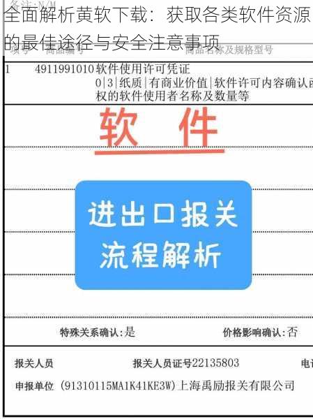 全面解析黄软下载：获取各类软件资源的最佳途径与安全注意事项