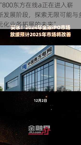 “800东方在线a正在进入崭新发展阶段，探索无限可能与多元化业务拓展的未来”