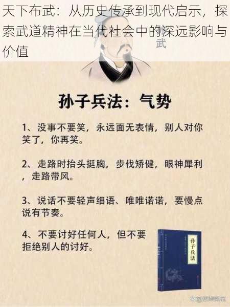 天下布武：从历史传承到现代启示，探索武道精神在当代社会中的深远影响与价值