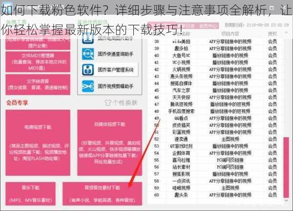 如何下载粉色软件？详细步骤与注意事项全解析，让你轻松掌握最新版本的下载技巧！