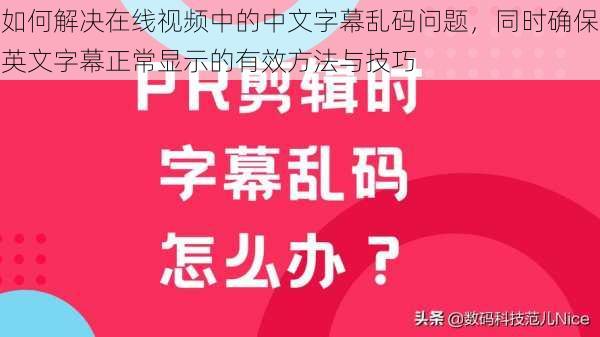 如何解决在线视频中的中文字幕乱码问题，同时确保英文字幕正常显示的有效方法与技巧