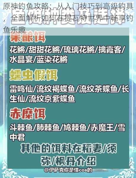 原神钓鱼攻略：从入门技巧到高级钓具，全面解析如何在提瓦特世界中畅享钓鱼乐趣