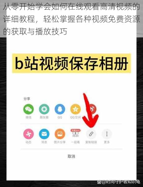从零开始学会如何在线观看高清视频的详细教程，轻松掌握各种视频免费资源的获取与播放技巧