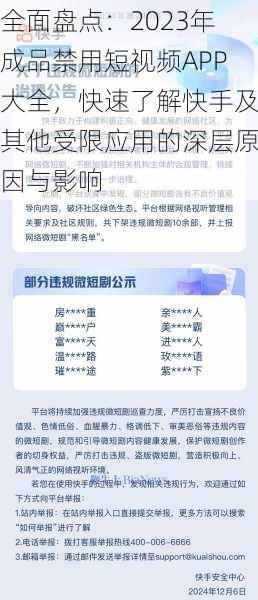 全面盘点：2023年成品禁用短视频APP大全，快速了解快手及其他受限应用的深层原因与影响