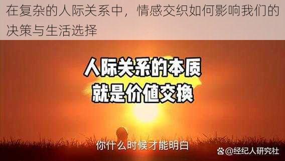 在复杂的人际关系中，情感交织如何影响我们的决策与生活选择