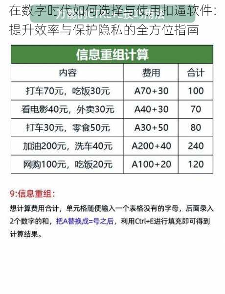 在数字时代如何选择与使用扣逼软件：提升效率与保护隐私的全方位指南