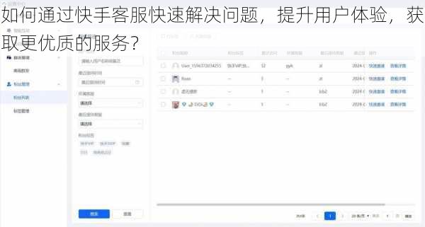 如何通过快手客服快速解决问题，提升用户体验，获取更优质的服务？
