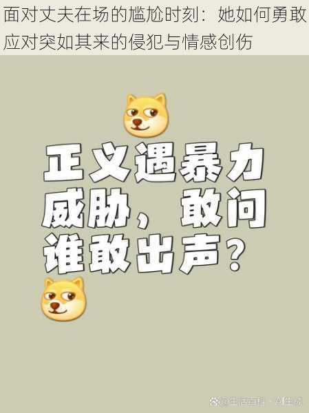 面对丈夫在场的尴尬时刻:她如何勇敢应对突如其来的侵犯与情感创伤