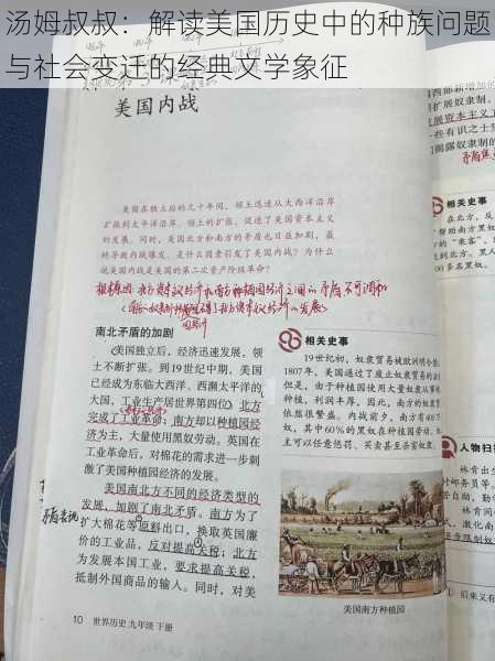 汤姆叔叔:解读美国历史中的种族问题与社会变迁的经典文学象征