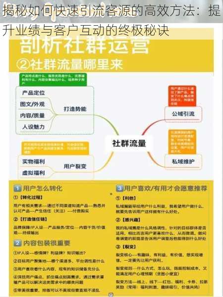 揭秘如何快速引流客源的高效方法:提升业绩与客户互动的终极秘诀