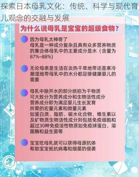 探索日本母乳文化:传统、科学与现代育儿观念的交融与发展