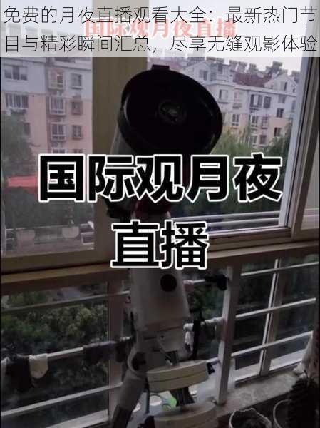 免费的月夜直播观看大全：最新热门节目与精彩瞬间汇总，尽享无缝观影体验