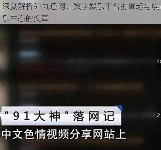 深度解析91九色网:数字娱乐平台的崛起与娱乐生态的变革
