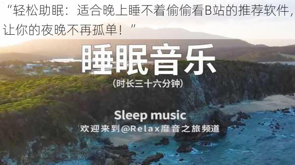 “轻松助眠:适合晚上睡不着偷偷看B站的推荐软件,让你的夜晚不再孤单!”