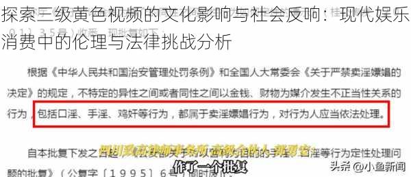 探索三级黄色视频的文化影响与社会反响:现代娱乐消费中的伦理与法律挑战分析
