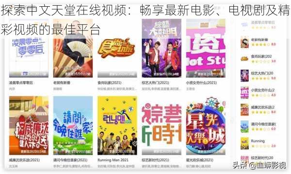 探索中文天堂在线视频:畅享最新电影、电视剧及精彩视频的最佳平台