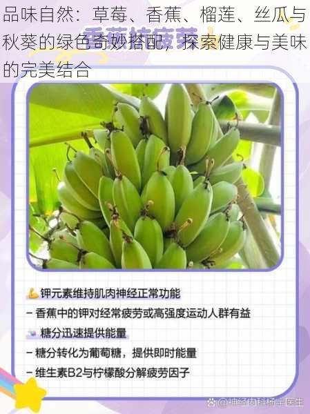 品味自然:草莓、香蕉、榴莲、丝瓜与秋葵的绿色奇妙搭配,探索健康与美味的完美结合