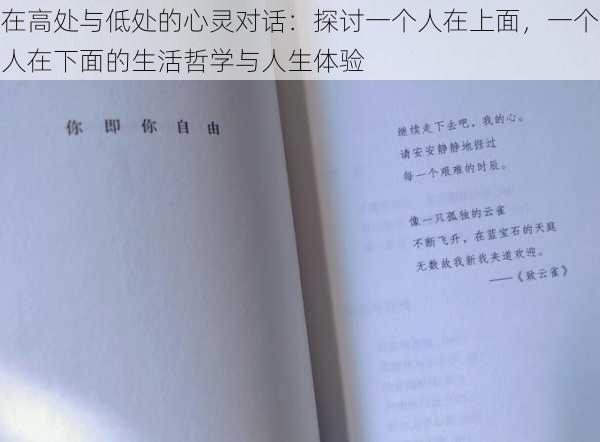 在高处与低处的心灵对话:探讨一个人在上面,一个人在下面的生活哲学与人生体验
