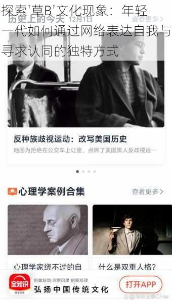 探索'草B'文化现象:年轻一代如何通过网络表达自我与寻求认同的独特方式
