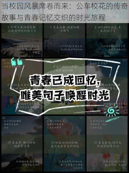 当校园风暴席卷而来：公车校花的传奇故事与青春记忆交织的时光旅程