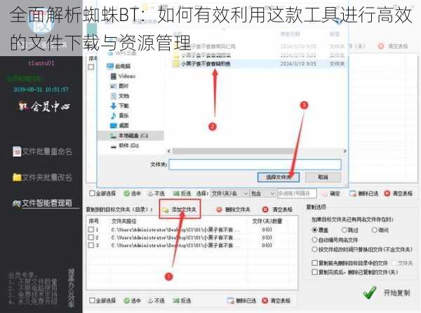 全面解析蜘蛛BT：如何有效利用这款工具进行高效的文件下载与资源管理