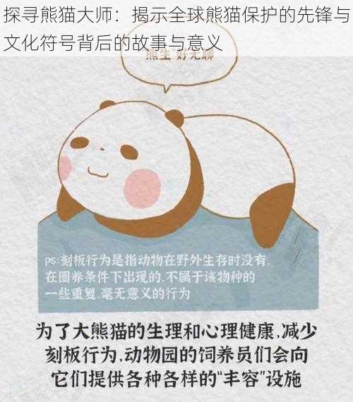 探寻熊猫大师：揭示全球熊猫保护的先锋与文化符号背后的故事与意义