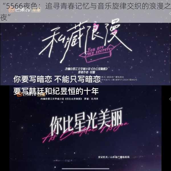 “5566夜色:追寻青春记忆与音乐旋律交织的浪漫之夜”